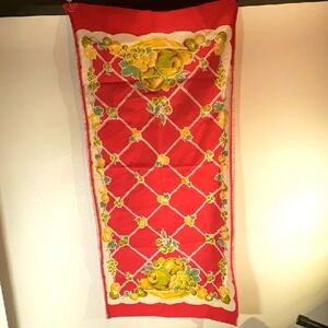 Vtg. Cotton Kitchen Linen Towel Dish Tea Hand MCM